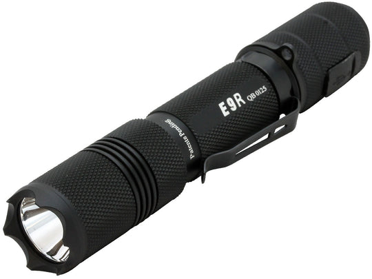 Powertac E9R Rechargeable LED Flashlight - CREE XM-L2 U3 LED - 1020 Lumens - Uses 2 x CR123A or 1 x 18650 (Included)