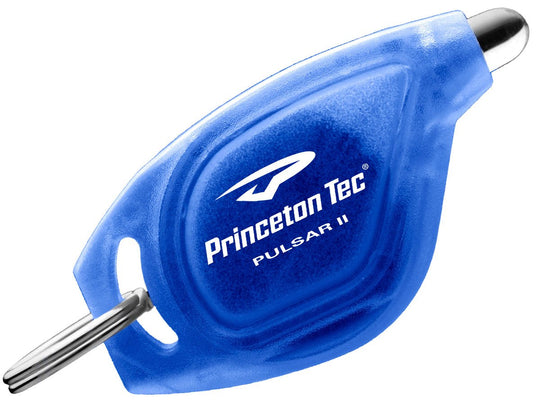 Princeton Tec Pulsar II Keychain Light - 1 x White LED - 10 Lumens - Includes 2 x CR2016s - Blue