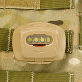Princeton Tec Quad Tactical MPLS Headlamp - 4 x LEDs - 78 Lumens - Includes Colored Filters - Includes 3 x AAAs - Black, Olive Drab, Camo and Tan