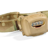 Princeton Tec Quad Tactical MPLS Headlamp - 4 x LEDs - 78 Lumens - Includes Colored Filters - Includes 3 x AAAs - Black, Olive Drab, Camo and Tan