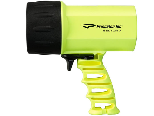 Princeton Tec Sector 7 Dive Light - 1 x White LED - 700 Lumens - Includes 8 x Cs - Neon Yellow