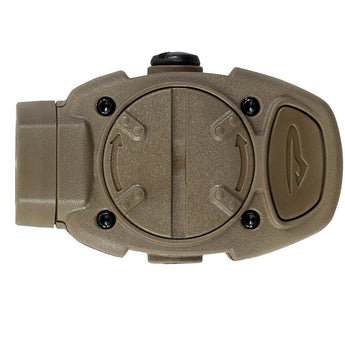 Princeton Tec Switch Rail Helmet Mount LED Light - 10 Lumens - Includes 2 x CR2016 - Black, Tan