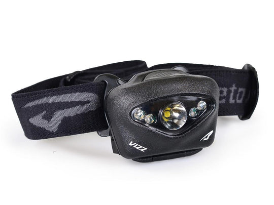 Princeton Tec Vizz Tactical MPLS LED Headlamp - 420 Lumens - Includes 3 x AAA - Black, Tan, Multi Camo