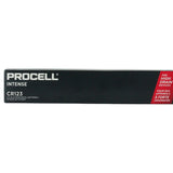 Duracell Procell PL CR123A (216PK) 1400mAh 3V Lithium Primary (LiMNO2) Button Top Batteries (PL123BKD) - Case of 216 (18 x 12-Packs)