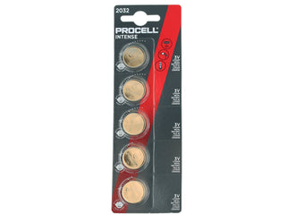 Duracell Procell CR2032 265mAh 3V Lithium (LiMnO2) Coin Cell Watch Battery (PX2032) - 1 Piece Tear Strip - Sold Individually