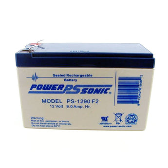 Power-Sonic AGM General Purpose PS-1290 9Ah 12V Rechargeable Sealed Lead Acid (SLA) Battery - F2 Terminal