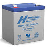 Power-Sonic AGM High Rate General Purpose PSH-1255 FR 6Ah 12V Rechargeable Sealed Lead Acid (SLA) Battery - F2 Terminal