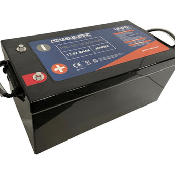 Power-Sonic PSL-SC-123000-G8D 300AH 12.8V Group 8D Rechargeable Deep Cycle Lithium Iron Phosphate (LiFePO4) Battery - M8 Terminals