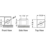 Power-Sonic PTX5LBS-FS 4Ah 12V Ultra Sport Series Sealed Lead Acid (SLA) Battery - 80CCA