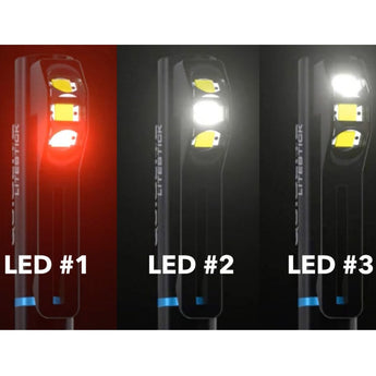 QuiqLite LiteStick Rechargeable LED Penlight - 200 Lumens - Multiple LED Configurations - Uses Built-in Li-ion Battery Pack
