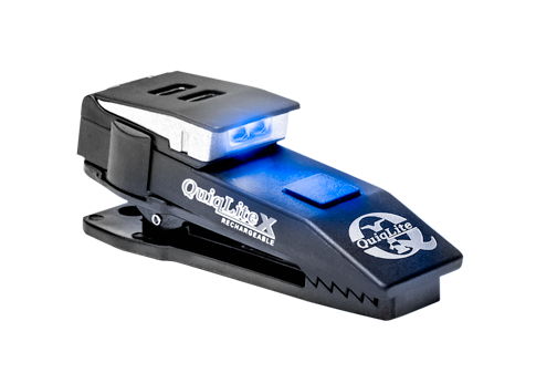 QuiqLite X USB Rechargeable Blue/White LED Light (QUIQLITE-Q-XBW)