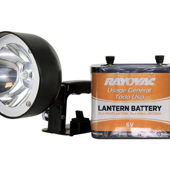 Rayovac Steel Beam Lantern with Swivel Head - Krypton Incandescent Bulb - 60 Lumens - Includes 918 6V SLA Battery (301K)