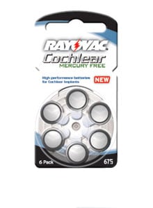 Rayovac R-675CPMF-6 XE (6PK) Size 675 1.4V Zinc Air Blue Hearing Aid Batteries - 6 Blister Pack