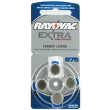 Rayovac 675AE-4LD (4PK) Size 675 1.45V Zinc Air Blue Hearing Aid Batteries - 4 Pack Retail Card