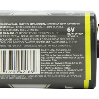 Backside of Lantern Battery