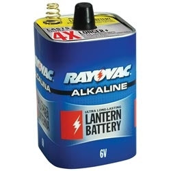 Rayovac 808 F Cell 6V Alkaline Lantern Battery with Spring Terminals - Bulk