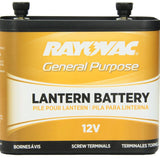 Rayovac 926C (V2) 7900mAh 12V Carbon-Zinc Lantern Battery with Screw Terminals - Bulk