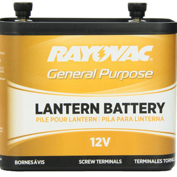 Rayovac 926C (V2) 7900mAh 12V Carbon-Zinc Lantern Battery with Screw Terminals - Bulk
