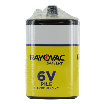 Rayovac 944C 6 Volt  Carbon-Zinc Heavy Duty Lantern Battery with Spring Terminals