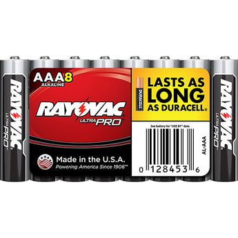 Rayovac Ultra Pro AL-AAA 1.5V Alkaline Button Battery - Bulk (ALAAA-8J)