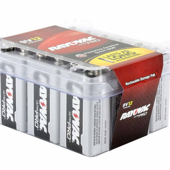 Rayovac Ultra Pro AL-9V-12 Alkaline Batteries with Snap Connectors - 12 Pack