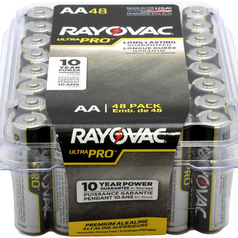 Rayovac Ultra Pro AL-AA-48 1.5V Alkaline Button Top Batteries - 48 Pack