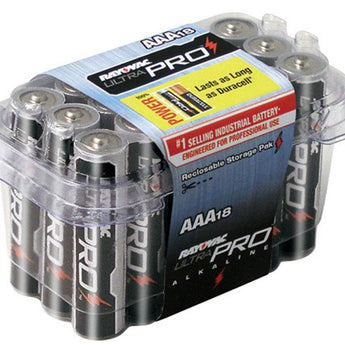 Rayovac Ultra Pro AL-AAA-18 1.5V Alkaline Button Batteries - 18 Pack