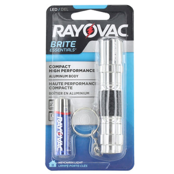 Rayovac Value Bright  Pocket LED Flashlight - 19 Lumens - Includes 1 x AA - Color May Vary (VBMET-B)