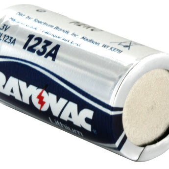 Rayovac CR123A Lithium Battery - Bottom Shot