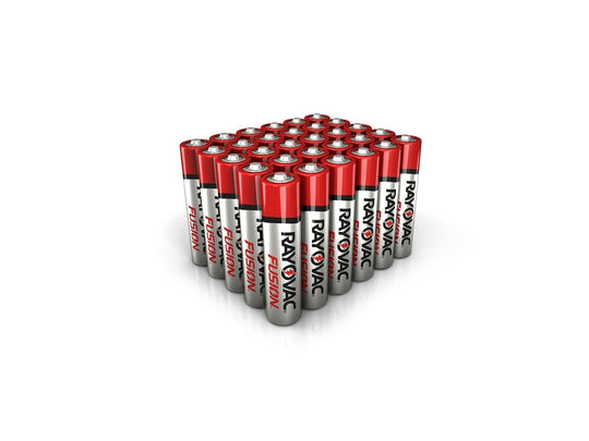 Rayovac Fusion 824-30PP AAA 1.5V Alkaline Button Top Batteries - 30 Pack
