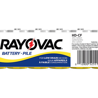 Rayovac Heavy Duty HD-CD C-cell 2780mAh 1.5V Zinc Chloride Button Top Batteries - 6 Pack Shrink Wrap