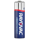 Rayovac High Energy 815 (620PK) AA 1.5V Alkaline Button Top Batteries - Made in USA - Case of 620