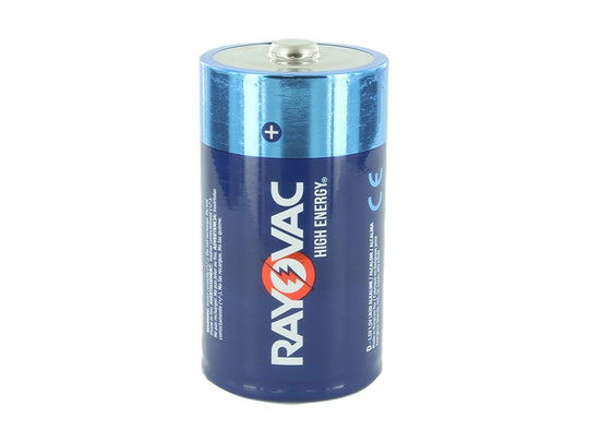 Rayovac High Energy D Alkaline Button Top Batteries - Bulk