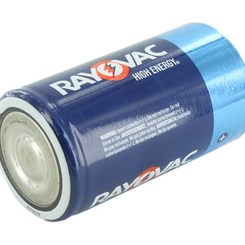 Rayovac High Energy 813 (105PK) D 1.5V Alkaline Button Top Batteries - Made in USA - Case of 105