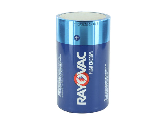 Rayovac High Energy 813FT J (105PK) D 1.5V 14Ah Alkaline Flat Top Batteries - Case of 105