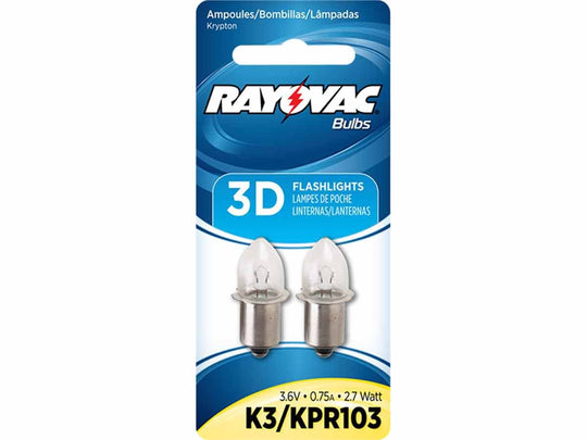 Rayovac K3 Krypton Replacement Bulb - 2 Pack