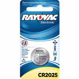 Rayovac Specialty KE CR2025 165mAh 3V Lithium Primary (LiMNO2) Coin Cell Battery for Keyless Entry - 1 Piece Retail Card
