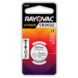Rayovac Specialty KE CR2032 220mAh 3V Lithium Primary (LiMNO2) Coin Cell Battery for Keyless Entry - 1 Piece Retail Card