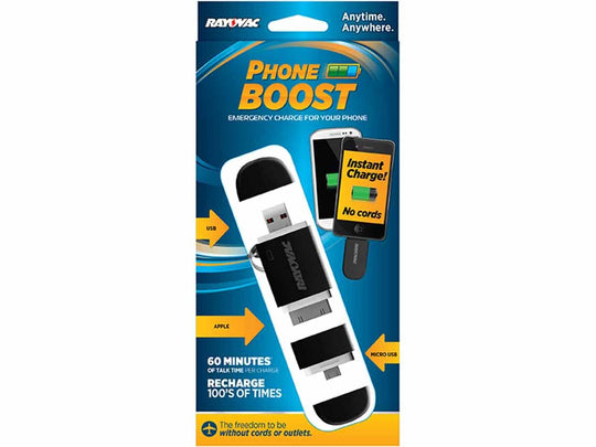 Rayovac PS68 On-The-Go Keychain Phone Charger