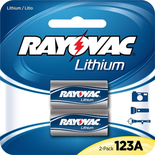 Rayovac Lithium CR123A 3V Batteries