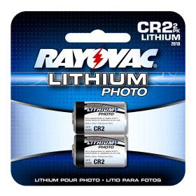 Rayovac Specialty RL CR2-2 850mAh 3V Lithium Primary (LiMNO2) Button Top Photo Batteries - 2 Piece Retail Card