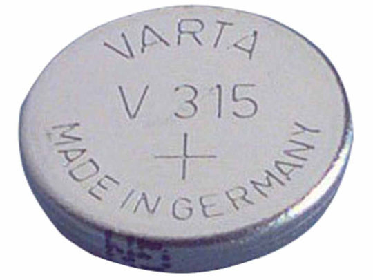 Varta 315 19mAh 1.55V Electronic Silver Oxide Coin Cell Battery (V315) - Pill Box