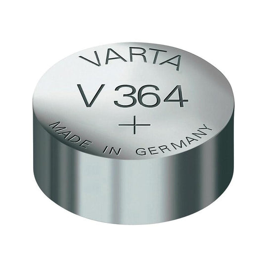 Varta 364 17mAh 1.55V Electronic Silver Oxide Coin Cell Battery (V364) - Pill Box