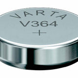 Varta 364 17mAh 1.55V Electronic Silver Oxide Coin Cell Battery (V364) - Pill Box