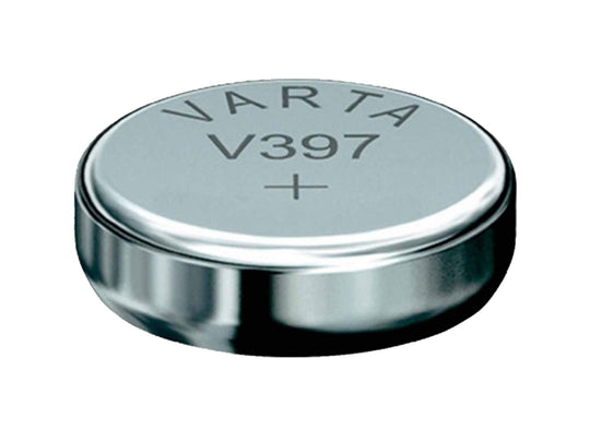 Varta 397 23mAh 1.55V Electronic Silver Oxide Coin Cell Battery (V397) - Pill Box