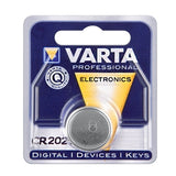 Varta Electronics 6025 CR2025 165mAh 3V Lithium Primary (LiMnO2) Coin Cell Battery - 1 Piece Retail Card