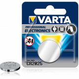 Varta Electronics 6025 CR2025 165mAh 3V Lithium Primary (LiMnO2) Coin Cell Battery - 1 Piece Retail Card