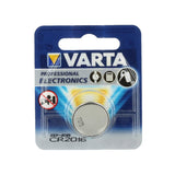 Varta Electronics CR2016 90mAh 3V Lithium Primary (LiMNO2) Coin Cell Battery - 1 Piece Retail Card
