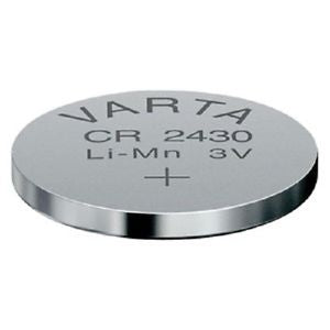 Varta Electronics 6430 CR2430 300mAh 3V Lithium Primary (LiMnO2) Coin Cell Battery - 1 Piece Retail Card