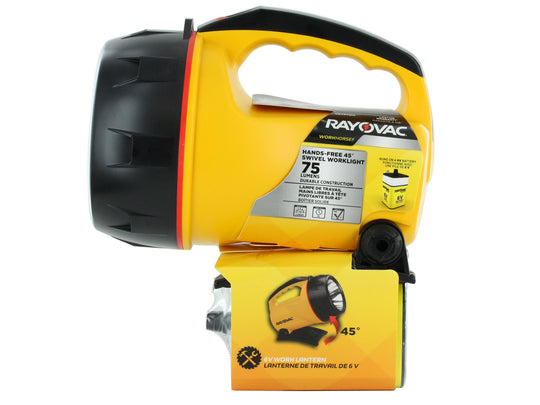 Rayovac Industrial Krypton Floating Lantern with Swivel Stand - Incandescent Bulb - 75 Lumens - Includes 6V Battery (WHKLN6V-BA)